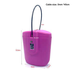 Portable Beach Outdoor Safe Box with Combination Lock and Steel Wire - www.novixan.com