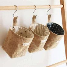 Cargue la imagen en el visor de la galería, Cotton Linen Hanging Storage Basket - www.novixan.com
