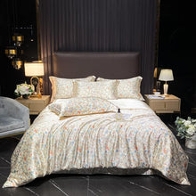 Load image into Gallery viewer, Luxury Soft 4Pcs Rayon Satin Breathable Duvet Cover Bedding Set - www.novixan.com
