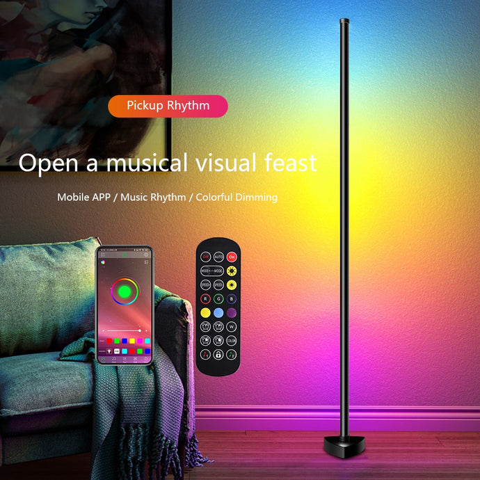 Lámpara LED RGB Bluetooth regulable para sala de estar