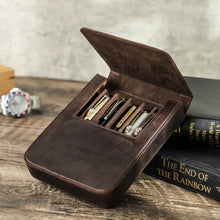 Load image into Gallery viewer, Handmade Leather Fountain Pen Case
