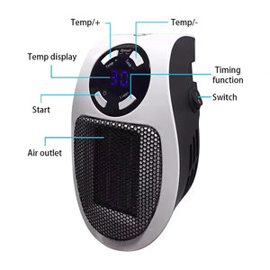 Silent Mini Electric Heater with Remote Control