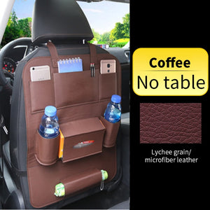 Car Back Seat Organizer with Foldable Table Tray