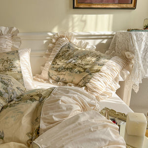 Vintage Cotton Duvet Cover Bedding Set - www.novixan.com