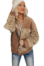 Load image into Gallery viewer, Leopard Print Corduroy Long Sleeve Jacket
