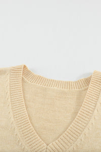 Plus Size Distressed Hemline Sleeve Sweater - www.novixan.com