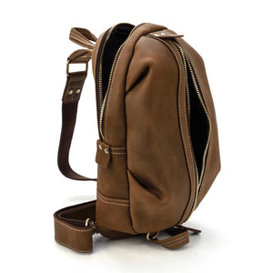 Single Shoulder Back pack Crossbody Leather Bags - www.novixan.com