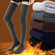 Cargue la imagen en el visor de la galería, Winter Warm Cotton Thick Stockings Casual Thigh High Over Knee - www.novixan.com
