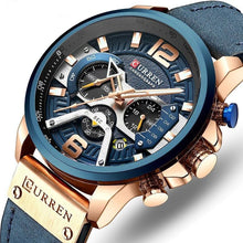 Load image into Gallery viewer, CURREN Sports Leather Watches - www.novixan.com

