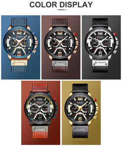 CURREN Sports Leather Watches - www.novixan.com