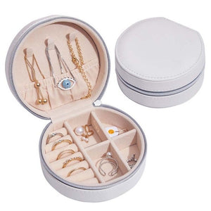 Zipper Jewelry Box with Earring Holder - www.novixan.com