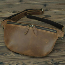 Load image into Gallery viewer, Passport Waist Leather Bag - www.novixan.com
