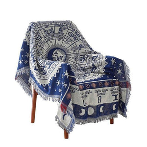 Colorful Bohemian Throw Tassels Blankets Soft Chair Cover for Bed Couch Decorative - www.novixan.com