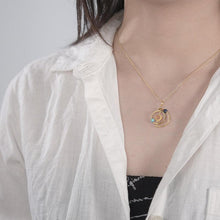 Load image into Gallery viewer, Handmade Fine Jewelry 18K Gold Solar System Pendant Without Chain - www.novixan.com
