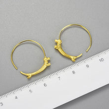 Load image into Gallery viewer, Lovely Flying Dachshund Dog Round Hoop Earrings - www.novixan.com
