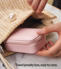 Load image into Gallery viewer, Portable Leather JewelryTravel Case Organizer - www.novixan.com

