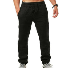 Load image into Gallery viewer, Men&#39;s Summer Casual Linen Straight Leg Yoga Pants - www.novixan.com
