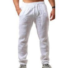 Load image into Gallery viewer, Men&#39;s Summer Casual Linen Straight Leg Yoga Pants - www.novixan.com

