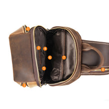 Load image into Gallery viewer, Vintage Design  Crossbody Outdoor Leather Backpack - www.novixan.com
