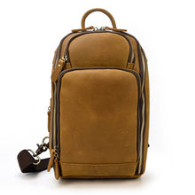 Load image into Gallery viewer, Vintage Design  Crossbody Outdoor Leather Backpack - www.novixan.com
