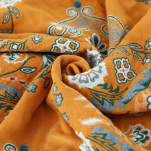 Cargue la imagen en el visor de la galería, Cotton Flower Print Breathable Chic Large Throw Blanket - www.novixan.com

