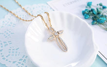 Load image into Gallery viewer, Cross Crystal Necklace - www.novixan.com
