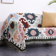 Cargue la imagen en el visor de la galería, Bohemian Tassel Braided Sofa Blanket - www.novixan.com
