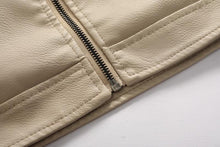 Cargue la imagen en el visor de la galería, Men&#39;s Leather Jacket with Hood Plus Size - www.novixan.com
