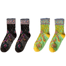 Load image into Gallery viewer, Women&#39;s Floral Cotton Socks 3 Pair - www.novixan.com
