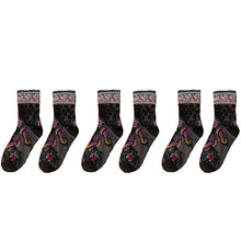 Cargue la imagen en el visor de la galería, Women&#39;s Floral Cotton Socks 3 Pair - www.novixan.com
