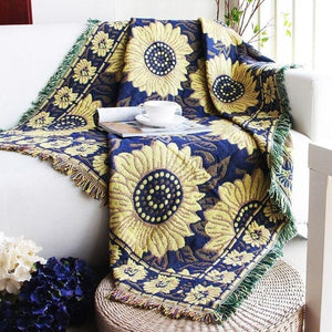 Floral Blanket For Bed Living Room - www.novixan.com