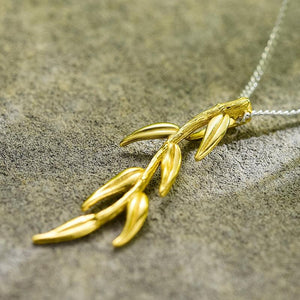 Long Branch and Leaves Pendant Fine Jewelry Chains and Necklace - www.novixan.com