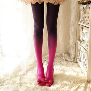 Velvet Tights Gradient Opaque Seamless Stockings - www.novixan.com