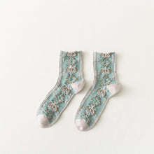 Cargue la imagen en el visor de la galería, Woman&#39;s Retro Embroidery Socks - www.novixan.com
