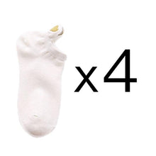 Load image into Gallery viewer, Embroidery Cotton Ankle Short Socks 4 Pairs - www.novixan.com
