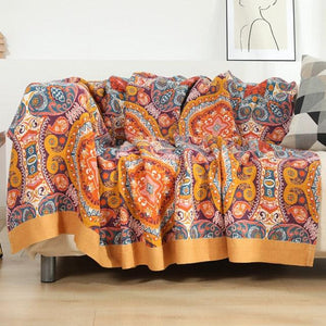 Bohemian Cotton Blanket Throw Cover For Sofa and Bed - www.novixan.com