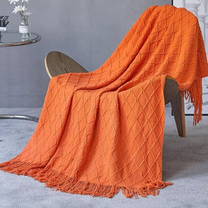 Knitted Anti-pilling Soft Bed Blanket Sofa Cover - www.novixan.com