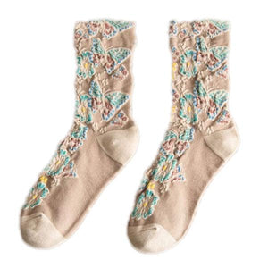 Long Cotton Vintage Socks 3 Pairs - www.novixan.com