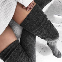 Load image into Gallery viewer, Warm Knit Over Knee Thigh High Stockings - www.novixan.com
