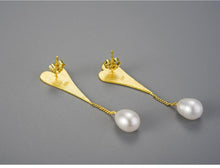 Load image into Gallery viewer, Handmade Pearl Love Heart Water Drop Earrings - www.novixan.com
