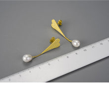 Load image into Gallery viewer, Handmade Pearl Love Heart Water Drop Earrings - www.novixan.com
