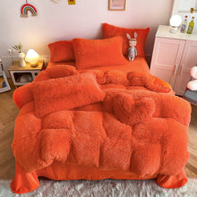 Cargue la imagen en el visor de la galería, Super Shaggy Coral Fleece Warm Cozy Bedding Cover Set - www.novixan.com
