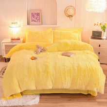 Cargue la imagen en el visor de la galería, Warm Cozy Super Shaggy Coral Fleece Bedding Cover Set - www.novixan.com
