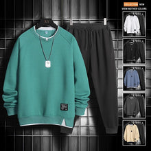 Load image into Gallery viewer, Men Tracksuit 2 Pieces Sets Pullover Sweatshirt with Sweatpants Plus Size - www.novixan.com
