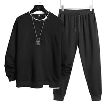 Load image into Gallery viewer, Men Casual Sweatshirts Two Piece Set Pullover Hoodies with Pants Plus Size - www.novixan.com
