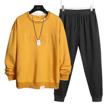Load image into Gallery viewer, Men Casual Sweatshirts Two Piece Set Pullover Hoodies with Pants Plus Size - www.novixan.com
