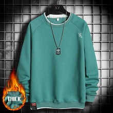 Cargue la imagen en el visor de la galería, Fleece Solid Hip Hop Baggy Pullover Sweatshirt Plus Size - www.novixan.com
