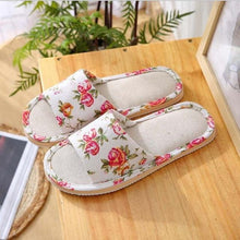 Cargue la imagen en el visor de la galería, Comfortable Flat Shoes Linen Slippers - www.novixan.com
