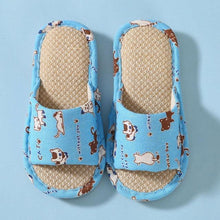 Load image into Gallery viewer, Cartoon Breathable Flax Slippers - www.novixan.com
