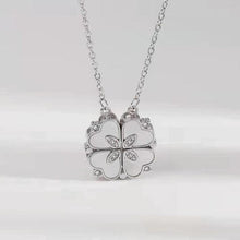 Load image into Gallery viewer, Heart Shape Four-leaf Clover Pendant Necklace - www.novixan.com
